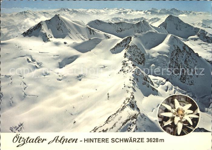 Hintere Schwaerze Fliegeraufnahme Otztaler Alpen