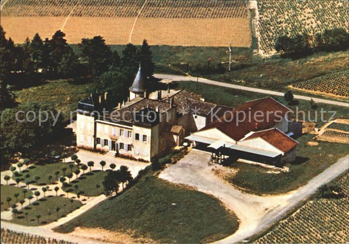 Julienas Fliegeraufnahme La Cooperative et le Chateua