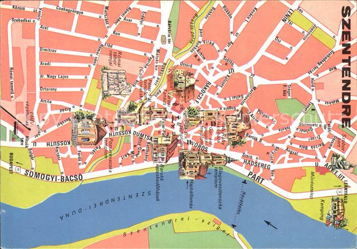 Szentendre Lageplan