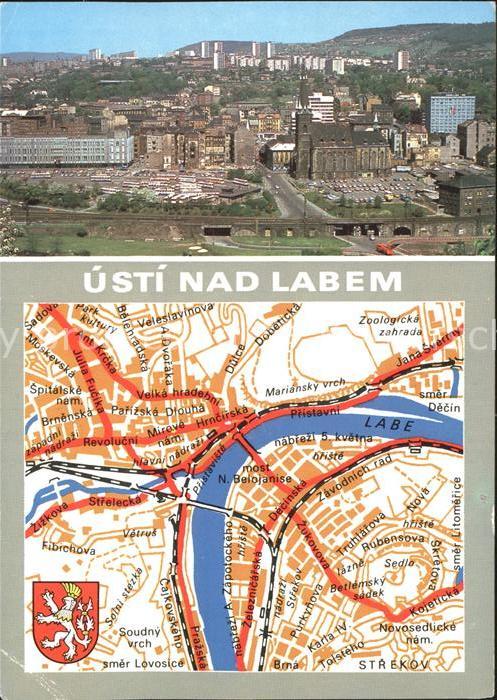 Usti nad Labem Lagplatn Fliegeraufnahme