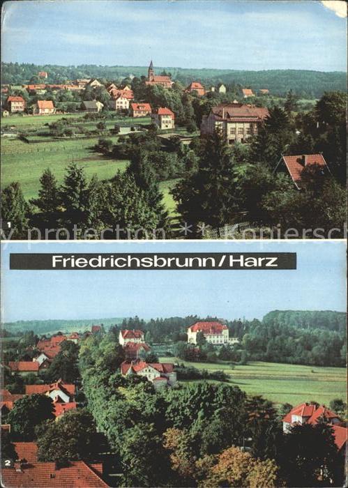 Friedrichsbrunn Harz Blick vom Sanatorium Ernst Thaelmann