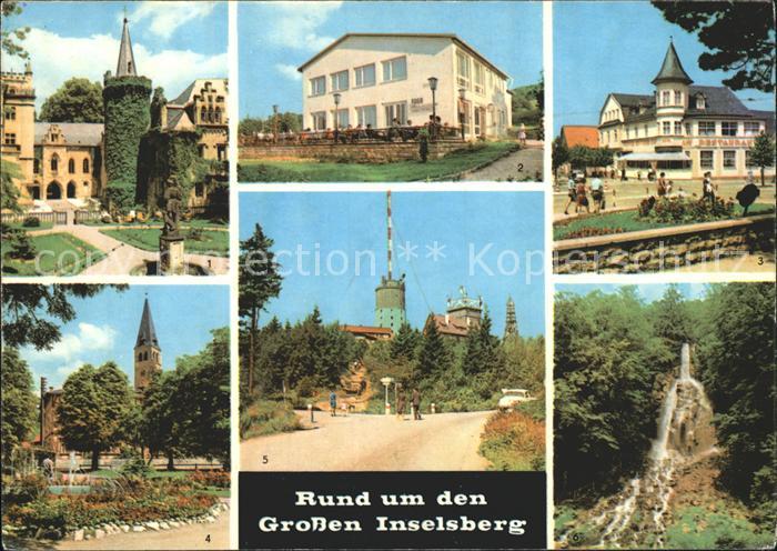 Inselsberg Schmalkalden Friedrichroda Schloss Reinhardsbrunn Fichbach FDGB Heim