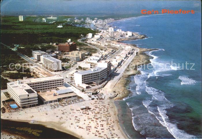 Can Picafort Mallorca Fliegeraufnahme Hotel Son Baulo