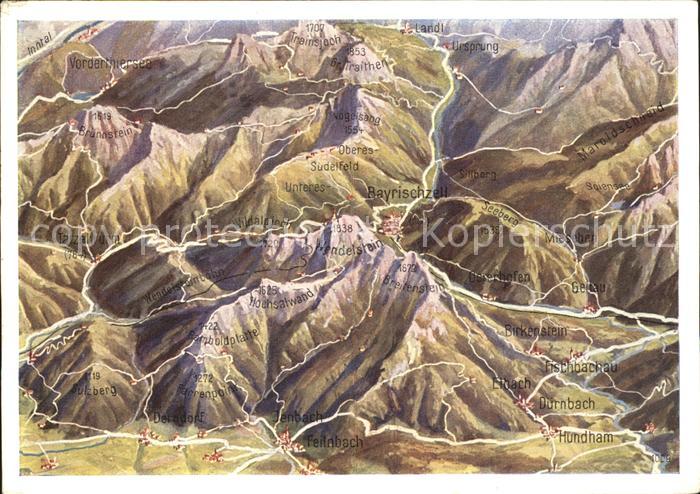 Bayrischzell JRO-Panorama Wendelstein Duernbach Birkenstein