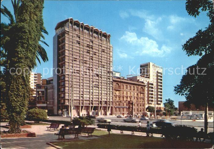 Cagliari Deffenu Platz Springbrunnen