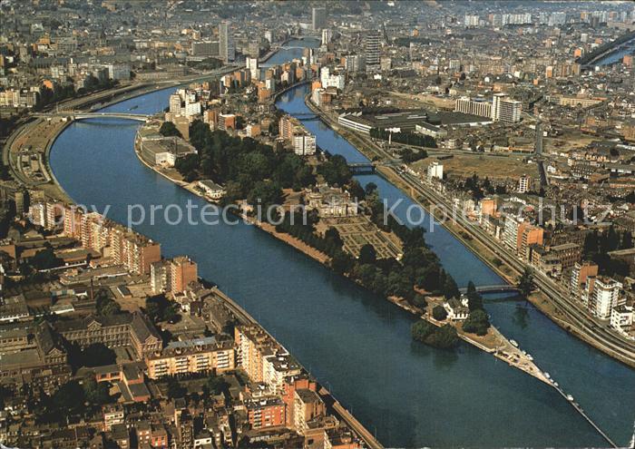 Liege Luettich Fliegeraufnahme