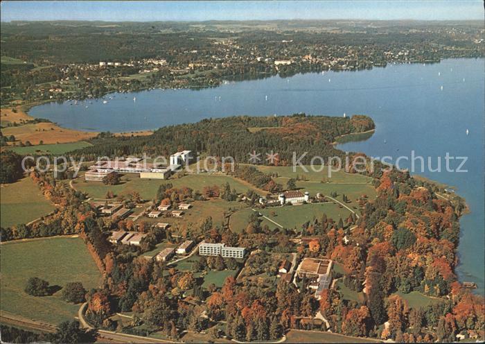 Bernried Starnberger See Fliegeraufnahme Klinik Hoehenried