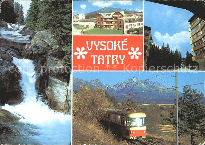 Vysoke Tatry Wasserfall Bergbahn