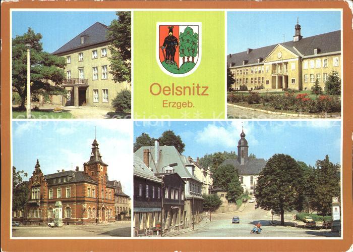 Oelsnitz Erzgebirge Kulturhaus Hans Marchwitza Rathaus Rathausplatz