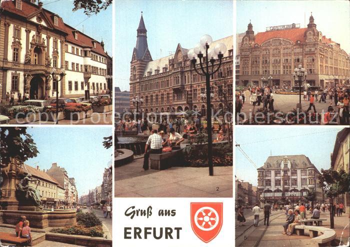 ERFURT  CITY Ehemalige Kurmainzische Statthalterei Hauptpostamt Anger Warenhaus