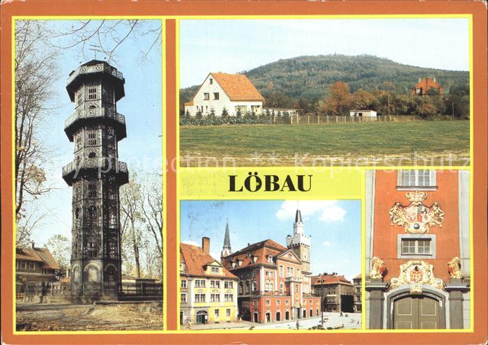 Loebau Sachsen Aussichtsturm Rathaus Portal