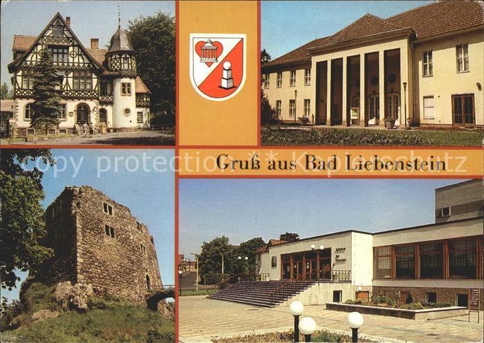 Bad Liebenstein Postamt Badehaus Burgruine Kulturhaus