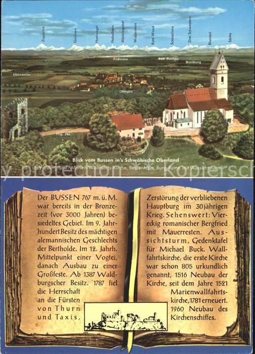 Offingen Uttenweiler Marien-Wallfahrts-Kirche Bussenhaus Burg-Ruine Aussichtstur