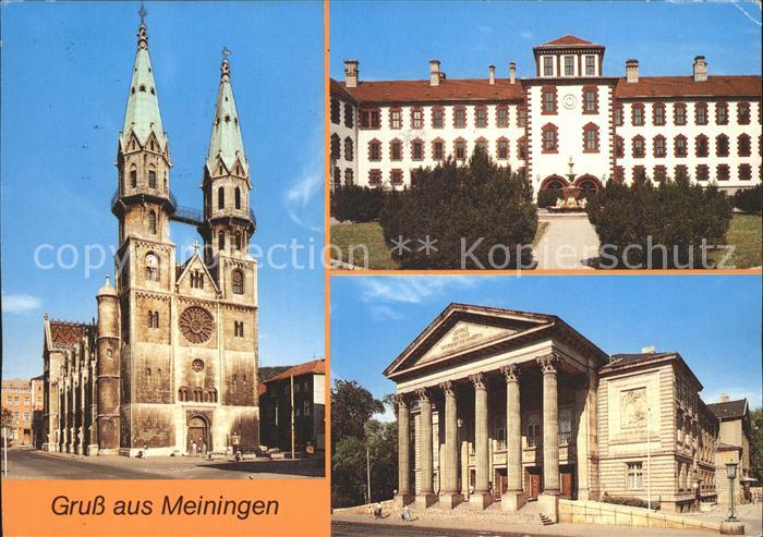Meiningen Thueringen Schloss Elisabethenburg Stadtkirche Theater