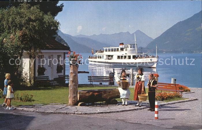 Motorschiffe M.S. Interlaken Iselwald Brienzersee Berner Trachten