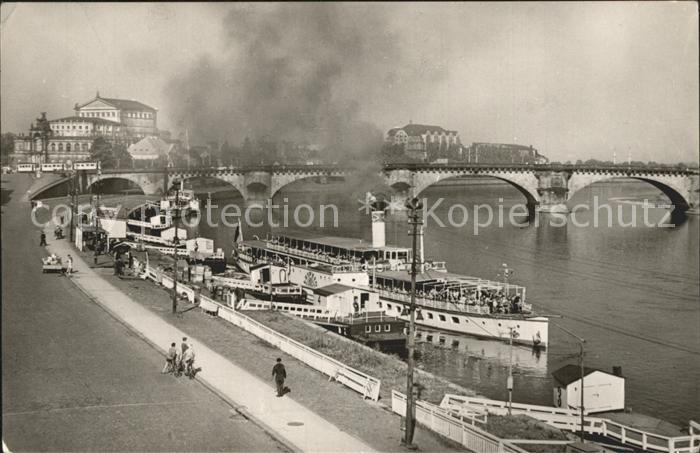 Dampfer Seitenrad Leipzig Dresden Dampferanlegestelle Dim