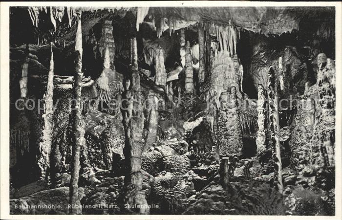 Hoehlen Caves Grottes Baumannshöhle Rübeland Harz Säulenhalle
