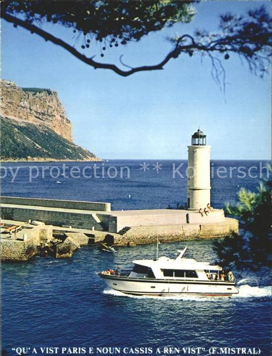 Leuchtturm Lighthouse Motorboot Cassis Phare Cap Canaille