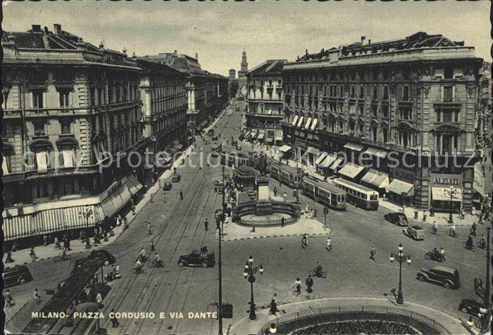 Strassenbahn Milano Piazza Cordusio Via Dante