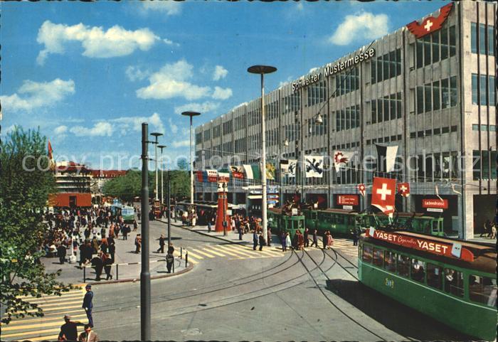 Strassenbahn Basel Schweizer Mustermesse