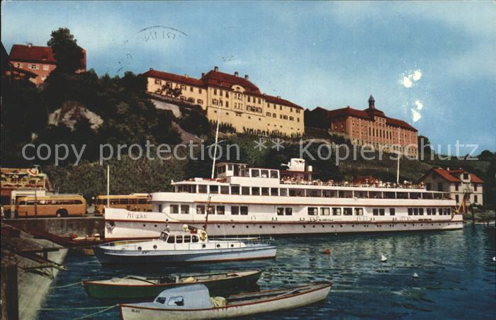 Motorschiffe Allgaeu Meersburg Bodensee Hafen