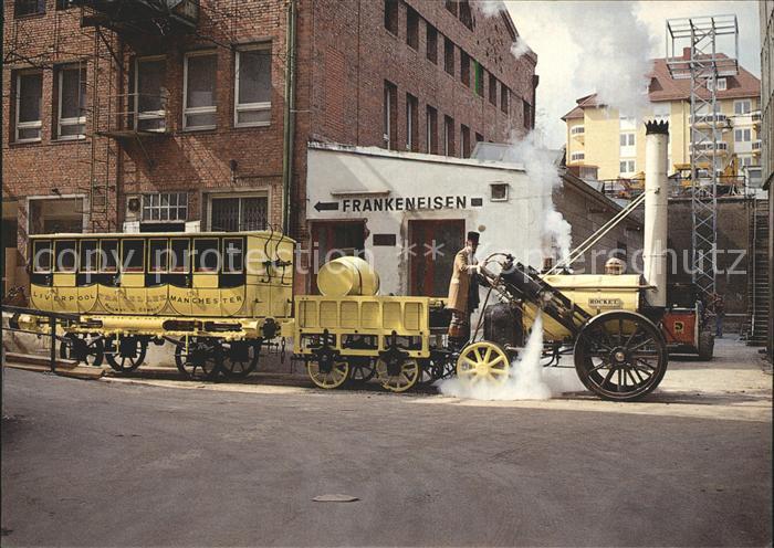 Lokomotive Rocket Nachbau Lokrennen Rainhill Newcastle