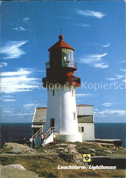 Leuchtturm Lighthouse Lindesnes Norwegen Suedspitze