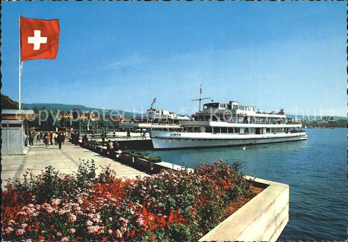 Motorschiffe Linth Schifflaende Buerkliplatz Zuerich