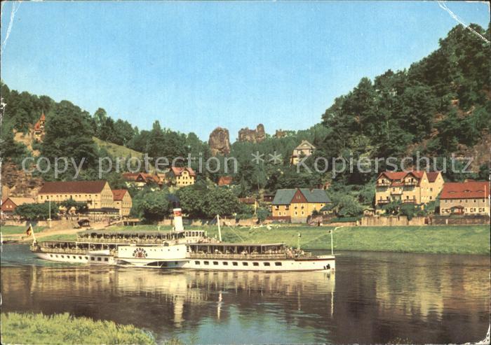 Dampfer Seitenrad Dresden Rathen Talwaechter Lokomotive Lamm