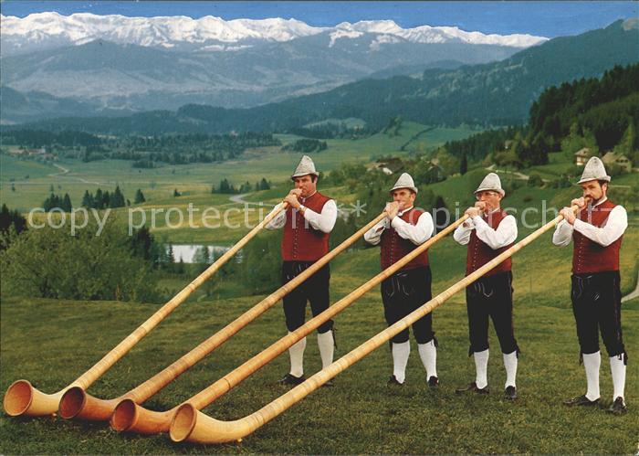 Alphorn AlphornblaeserScheidegg Allgaeu Hagspiel Bregenzer Wald