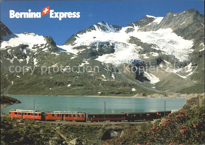 Eisenbahn Bernina-Express Rhaetische Bahn Bernina-Pass Lago Bianco