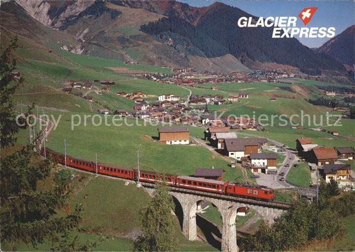 Eisenbahn Glacier-Express Tujetsch Rueras Sedrun