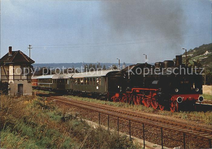 Lokomotive Dampf-Personenzuglokomotive 38 1182 Deutsche Bahn Strecke Artern-Naum