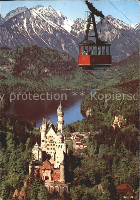 Seilbahn Tegelberg Schloss Neuschwanstein Hohenschwangau Alpsee