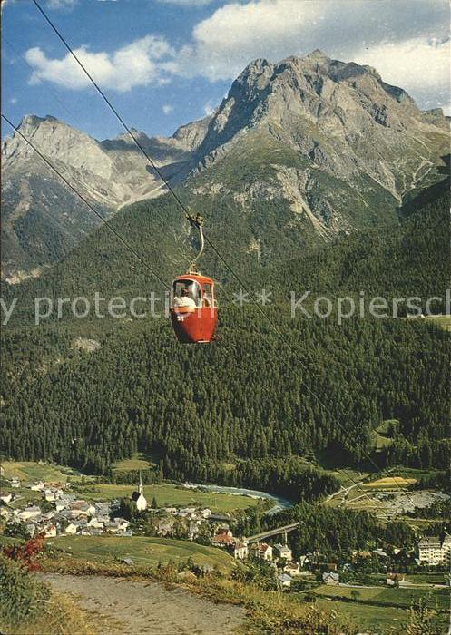 Seilbahn Motta Naluns Scuol Lischanagruppe