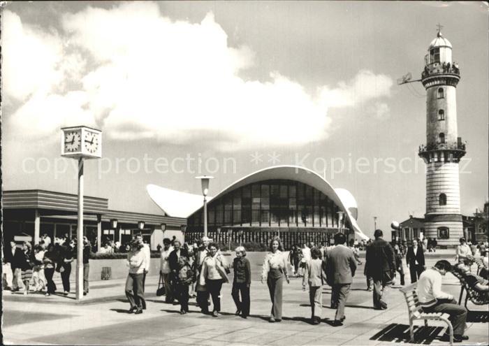Leuchtturm Lighthouse Rostock-Warnemuende Konsum-Gaststaette Teepott