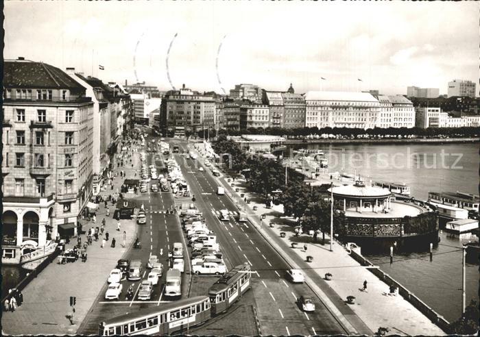 Strassenbahn Hamburg Jungfernstieg Binnenalster