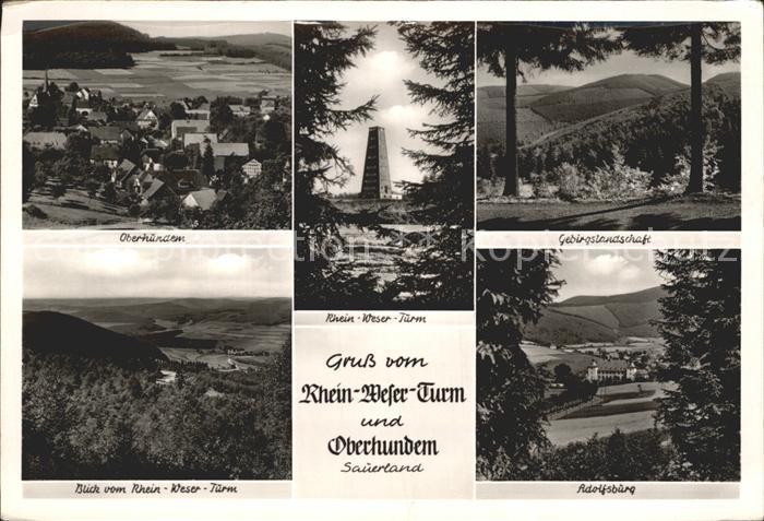 Oberhundem Total Rhein Weser Turm Gebirgslandschaft Panorama Adolfsburg