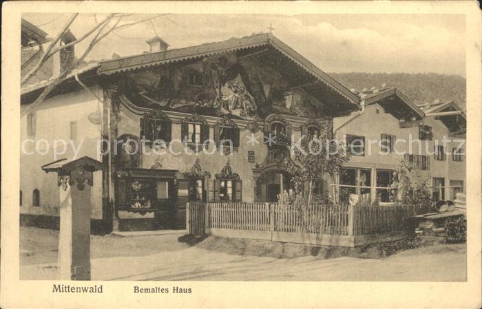 Mittenwald Bayern Bemaltes Haus
