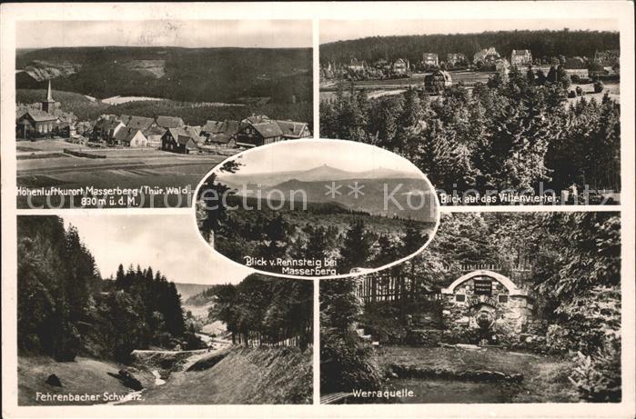 Masserberg Hoehenluftkurort Villenviertel Werraquelle Fehrenbacher Schweiz Renns