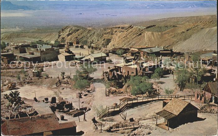 Yermo Caligo Ghost Town Mining Camp birds eye view