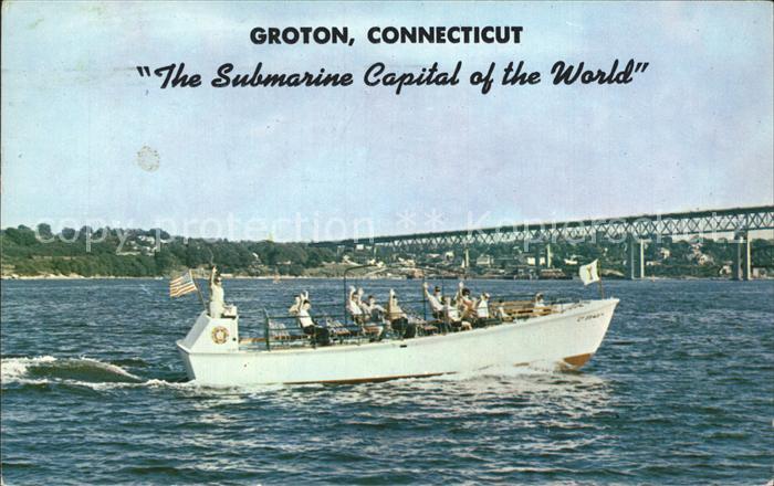 Groton Connecticut Submarine Capital of the World Boat Tour Bridge