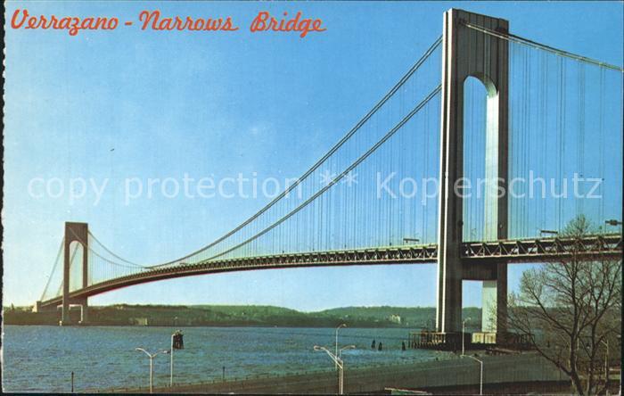Brooklyn New York Verrazano Narrows Bridge Staten Island
