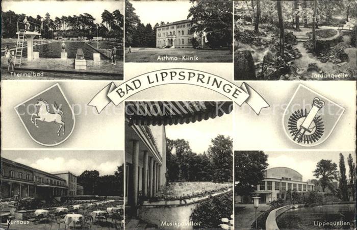 Bad Lippspringe Thermalbad Asthma Klinik Jordanquelle Lippequellen Musikpavillon