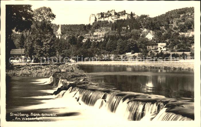 Streitberg Oberfranken Wasserfall Fraenkische Schweiz