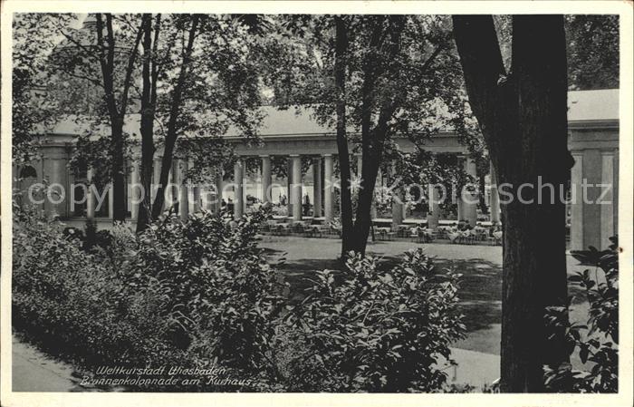Wiesbaden Brunnenkolonnade am Kurhaus