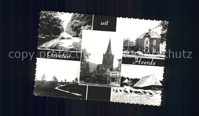 Heerde Gelderland Waldweg Landschaft Kirche Gemeindehaus Bauernhof Schafe