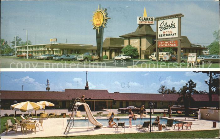 Santee South Carolina Quality Inn Clark's and Restaurant Motel Swimming Pool
