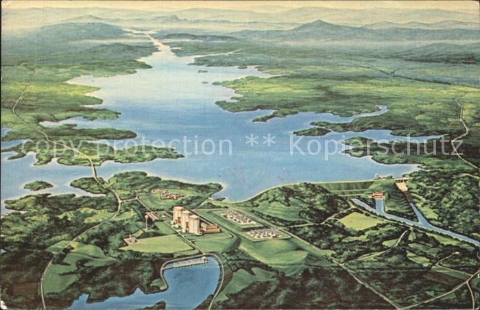 Seneca South Carolina Duke Keowee Toxaway Projekt Illustration