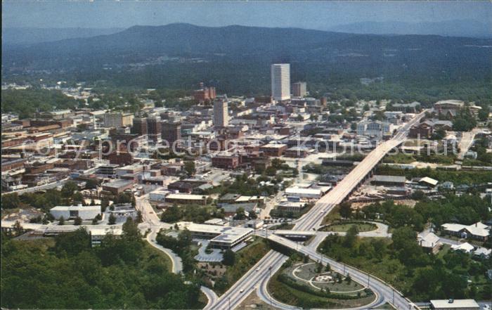 Greenville South Carolina Business Section aerial view